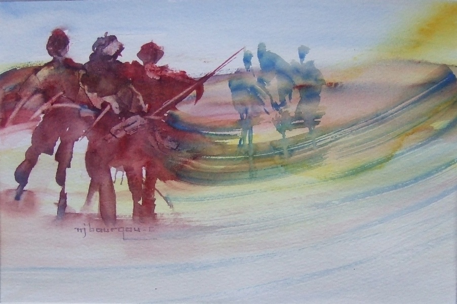 Patrouille (pochade)